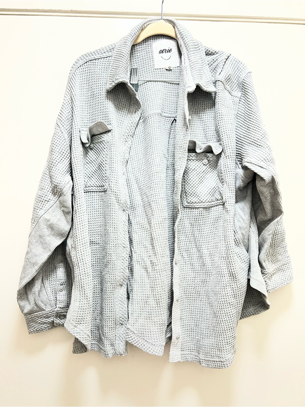 Aerie LumberJane Waffle Shirt